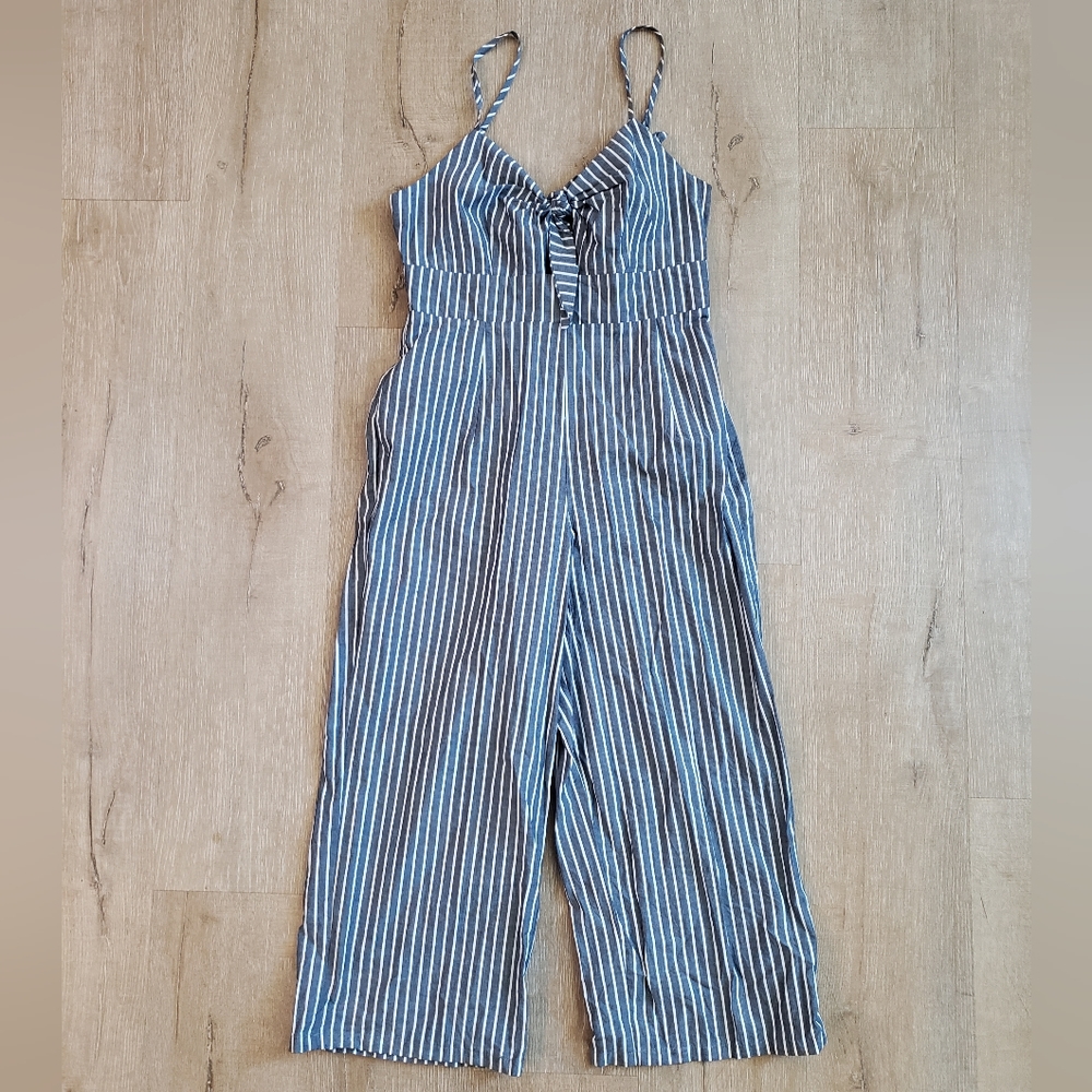Crystal Sky Stripped Jumpsuit